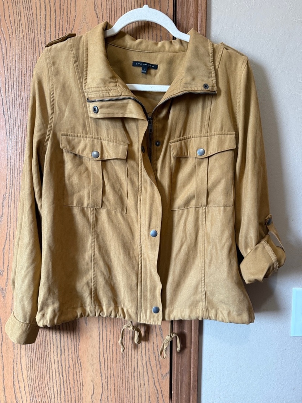 Staccato Mustard Drawcord Utility Jacket
